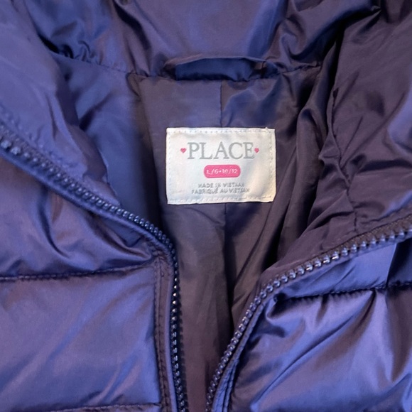 Children’s Place Purple Puffer Winter Coat - Picture 4 of 5